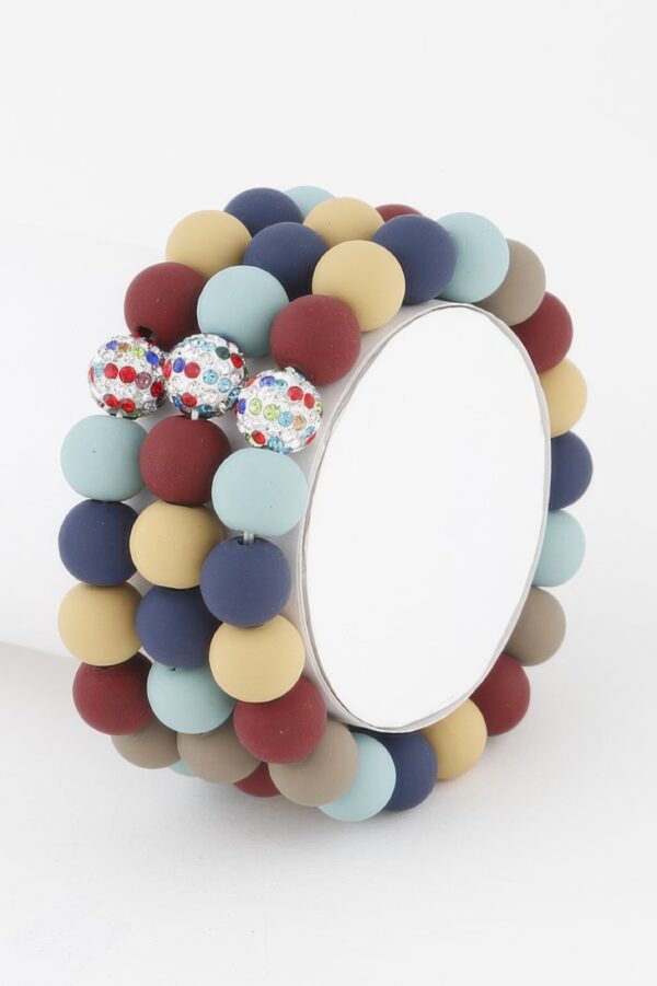 Glitter Clay Bead Bracelet – Whimsical Shimmer
