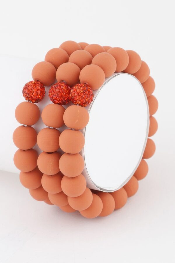 Glitter Clay Bead Bracelet – Whimsical Shimmer