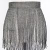Rhinestone Fringe Waist Belt – Cascading Sparkle