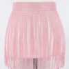 Rhinestone Fringe Waist Belt – Cascading Sparkle