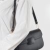 Faux Leather Shoulder Bag – Mixed-Metal Hardware