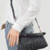 Quilted Faux Leather Top-Handle Bag – Mixed Metal Accents