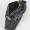 Quilted Faux Leather Top-Handle Bag – Mixed Metal Accents