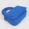 Plush Faux Fur Top-Handle Clutch Bag