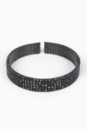 Wrap Rhinestone Bangle – Layered Sparkle Accent