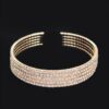 Wrap Rhinestone Bangle – Layered Sparkle Accent