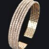 Wrap Rhinestone Bangle – Layered Sparkle Accent