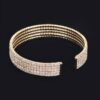 Wrap Rhinestone Bangle – Layered Sparkle Accent