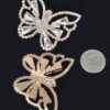 Butterfly Rhinestone Earrings – Clear Gem Silhouette