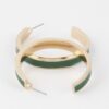 Solid Lined Hoop Earrings – Polished Minimal Hoops
