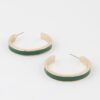 Solid Lined Hoop Earrings – Polished Minimal Hoops