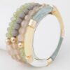 Multi Bead Tube Bracelet – Colorful Textured Stackable