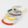 Multi Bead Tube Bracelet – Colorful Textured Stackable