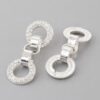 Crystal Cuff Chain Drop Earrings – Draped Chain Detail