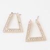 Geometric Rhinestone Earrings – Modern Sparkle