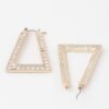 Geometric Rhinestone Earrings – Modern Sparkle
