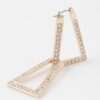 Geometric Rhinestone Earrings – Modern Sparkle