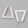Geometric Rhinestone Earrings – Modern Sparkle