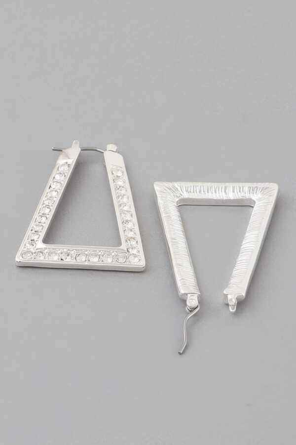 Geometric Rhinestone Earrings – Modern Sparkle