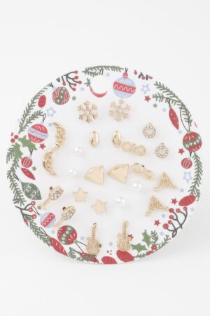 Winter Stud Earring Set – Festive Holiday Designs