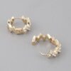 Swivel Jeweled Hoop Earrings – Lightweight 0.8 in