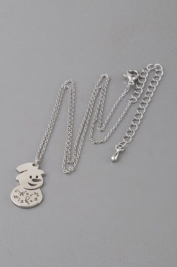 Warm Wishes Snowman Pendant Necklace – Holiday Charm