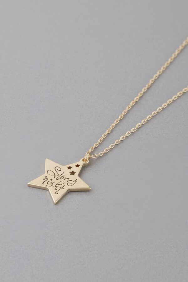 Starry Night Pendant Necklace – Star Motif