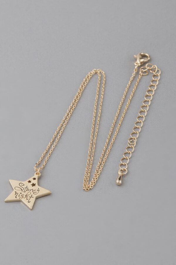 Starry Night Pendant Necklace – Star Motif