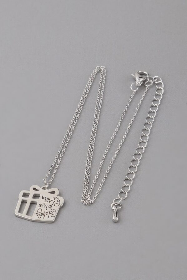 Holiday Gift Pendant Necklace – Polished Finish
