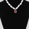 Multi-Stone Pendant Necklace – Layered Stone Accent