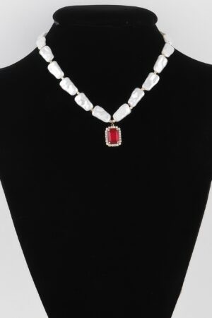 Multi-Stone Pendant Necklace – Layered Stone Accent