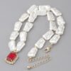 Multi-Stone Pendant Necklace – Layered Stone Accent
