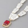 Multi-Stone Pendant Necklace – Layered Stone Accent