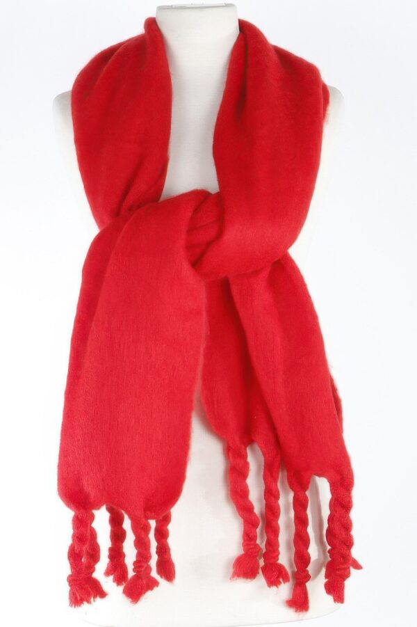 Soft Twisted Fringe Scarf – Cozy Knit Wrap