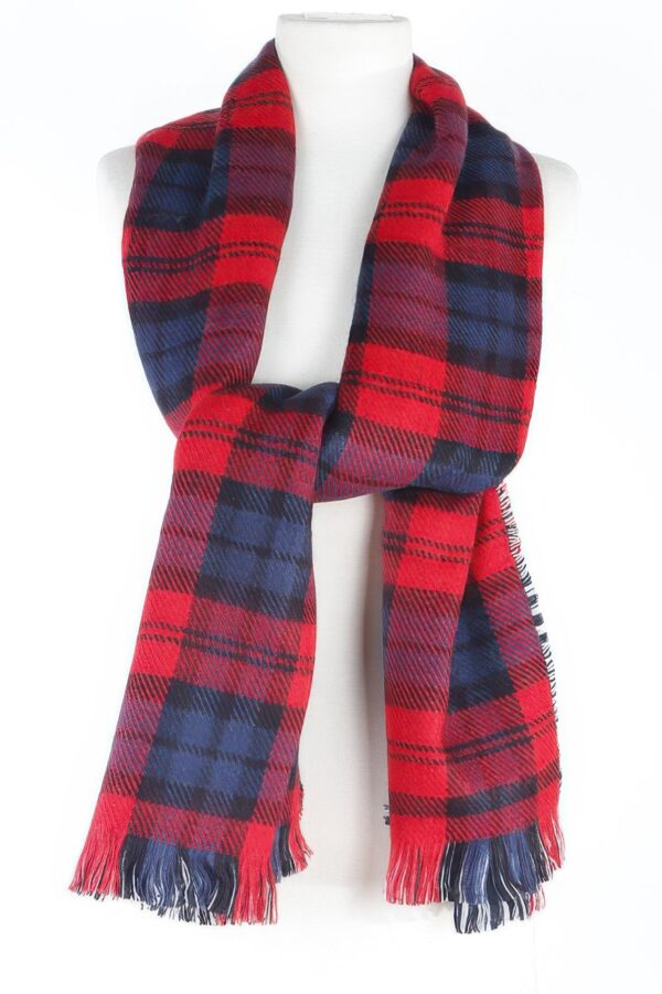 Classic Plaid Fringe Scarf – Soft Woven Finish