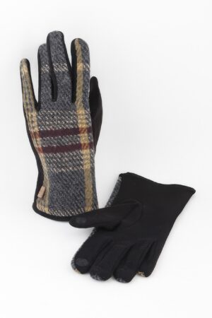 Plaid Cotton Gloves – Soft Breathable Check