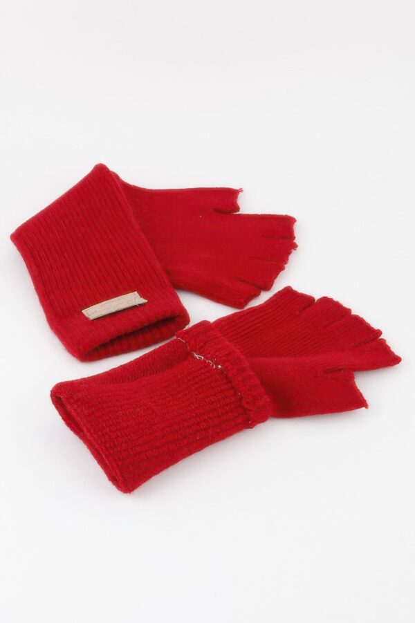 Soft Knit Fingerless Gloves – Lightweight Palm Warmers