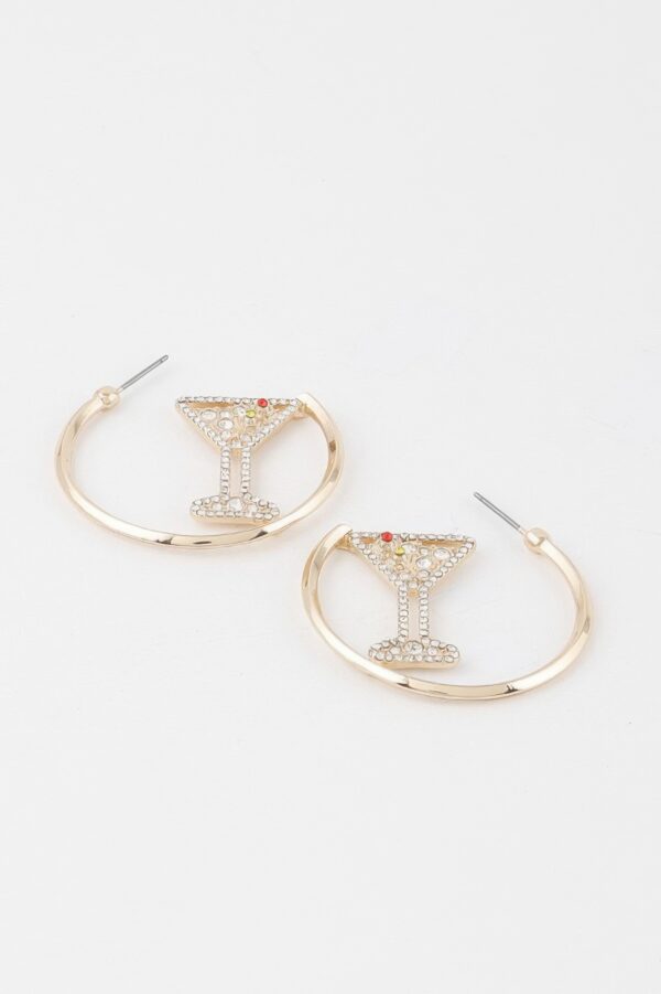 Cocktail Hoop Earrings – Polished 1.4in Circular Hoops
