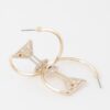 Cocktail Hoop Earrings – Polished 1.4in Circular Hoops