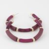 Multi Marble Hoop Earrings – Lightweight Marble-Pattern Hoops