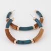 Multi Marble Hoop Earrings – Lightweight Marble-Pattern Hoops