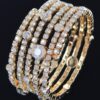 Rhinestone & Crystal Cuff Bracelet – Radiant Sparkle