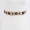 Multi Metal Stretch Belt – Elastic Band with Iron Accents