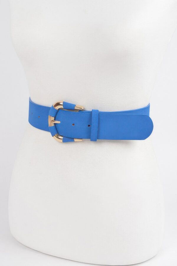 Micro Suede Belt – 1.5-inch Textured PU Waist Belt