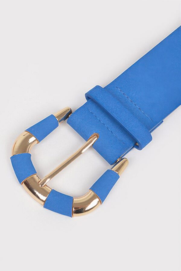 Micro Suede Belt – 1.5-inch Textured PU Waist Belt