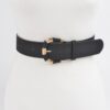 Micro Suede Belt – 1.5-inch Textured PU Waist Belt