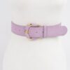 Micro Suede Belt – 1.5-inch Textured PU Waist Belt
