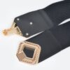 Plus Size Wide Stretch Belt with Large Metal Buckle