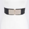 Plus Size Rhinestone Chain Buckle Belt – Wide Stretch