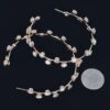 Rhinestone Hoop Earrings – 2.75 in Sparkle Hoops